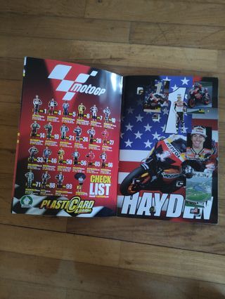 Album Moto GP Plasticard Collection INCOMPLETO