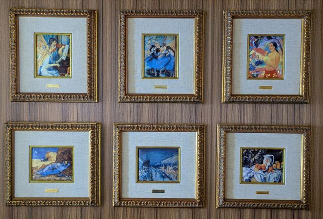 Cuadros impresionistas de esmalte.