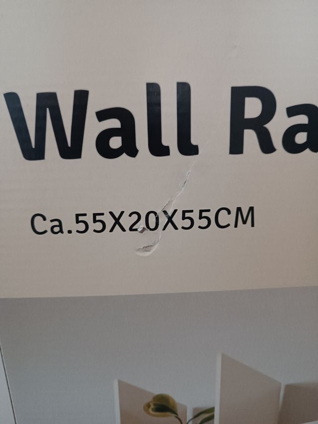 Estantería estante de pared blanca