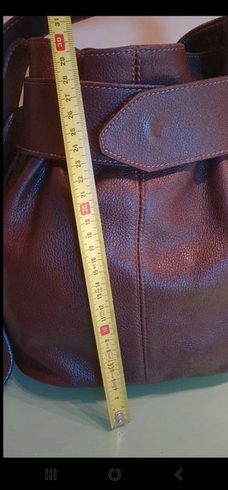 Bolso Bombonera de auténtica piel Nuevo