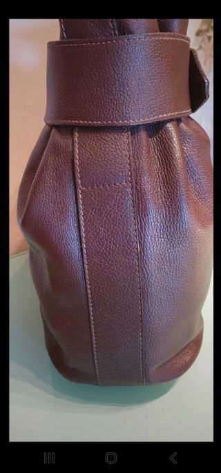 Bolso Bombonera de auténtica piel Nuevo