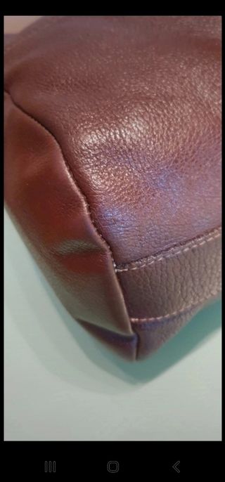 Bolso Bombonera de auténtica piel Nuevo