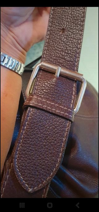 Bolso Bombonera de auténtica piel Nuevo