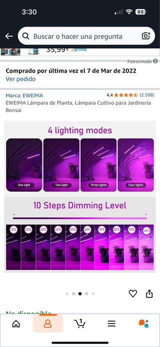 Lámpara led de cultivo lámpara para plantas