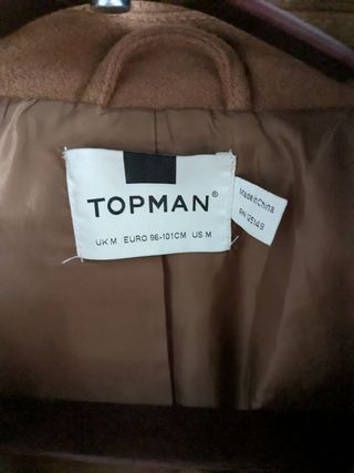 Abrigo Camel Lana Topman