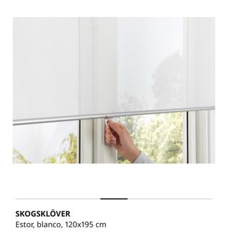 Estore blanco translucido Ikea