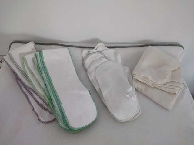 Absorbentes pañales de tela y forros