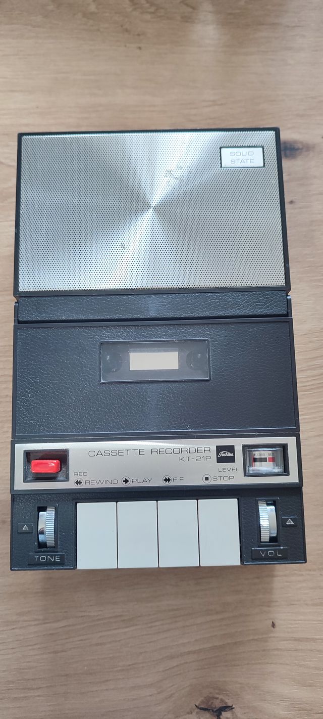 Toshiba KT-21P Grabadora Cassette Vintage Rara