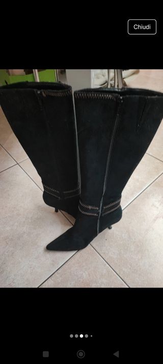 Stivali eleganti in camoscio 