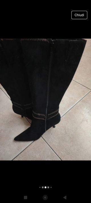 Stivali eleganti in camoscio 