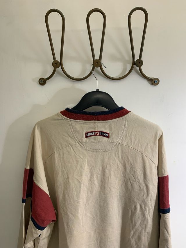 maglia maniche lunghe asics vintage girocollo