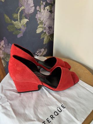 Zapatos cuña 37 Uterqüe