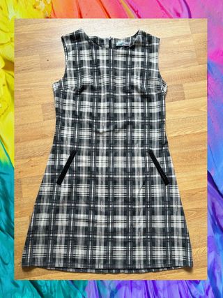 Vestido Cuadros Diseño Italiano