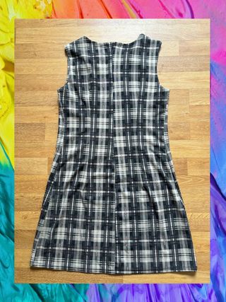 Vestido Cuadros Diseño Italiano