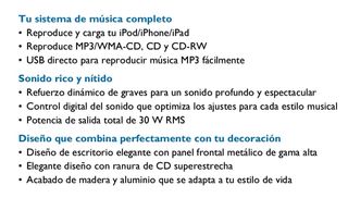 MiniCadena Philips DCM850 - Ipod 16 Gb