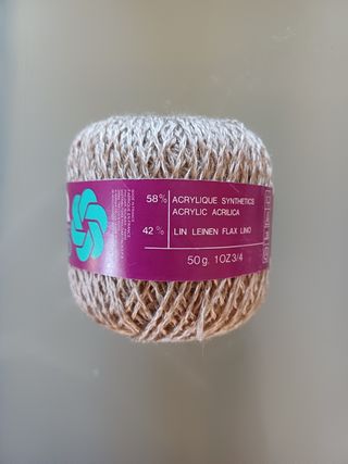 10 gomitoli di filato misto lino. Philda