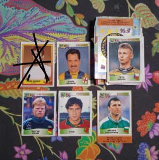 Cromos recortados de Eurocopa 96 Panini
