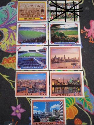 Cromos recortados de Eurocopa 96 Panini