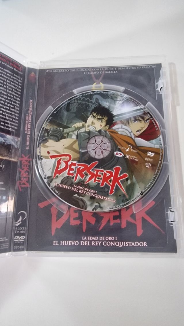 Berserk La edad de oro 1 DVD