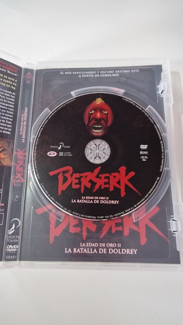 Berserk La edad de oro 2 DVD