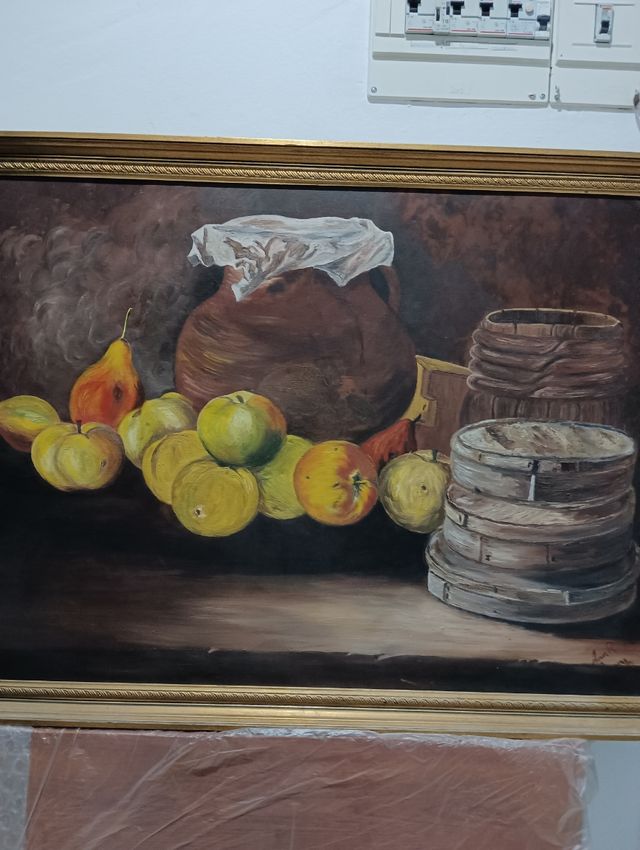 Pintura em aquarela antiga.