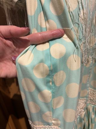 Vestido de flamenca/gitana azul agua c