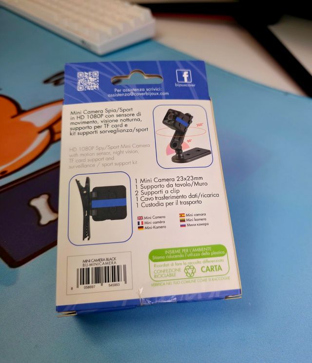 Minicamara FullHD 1080p espia