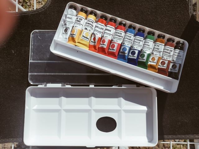 Set colori parzialmente usati