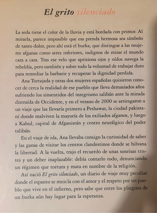 Libro El grito silenciado