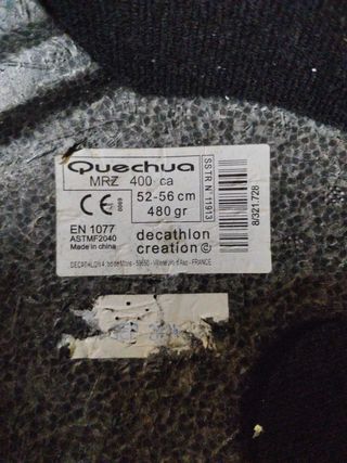 Casco y guantes de nieve niño