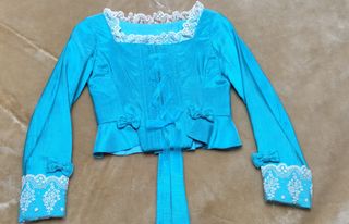 Corpiño fallera niña azul