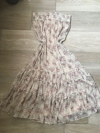 Abito estivo senza spalline taglia M