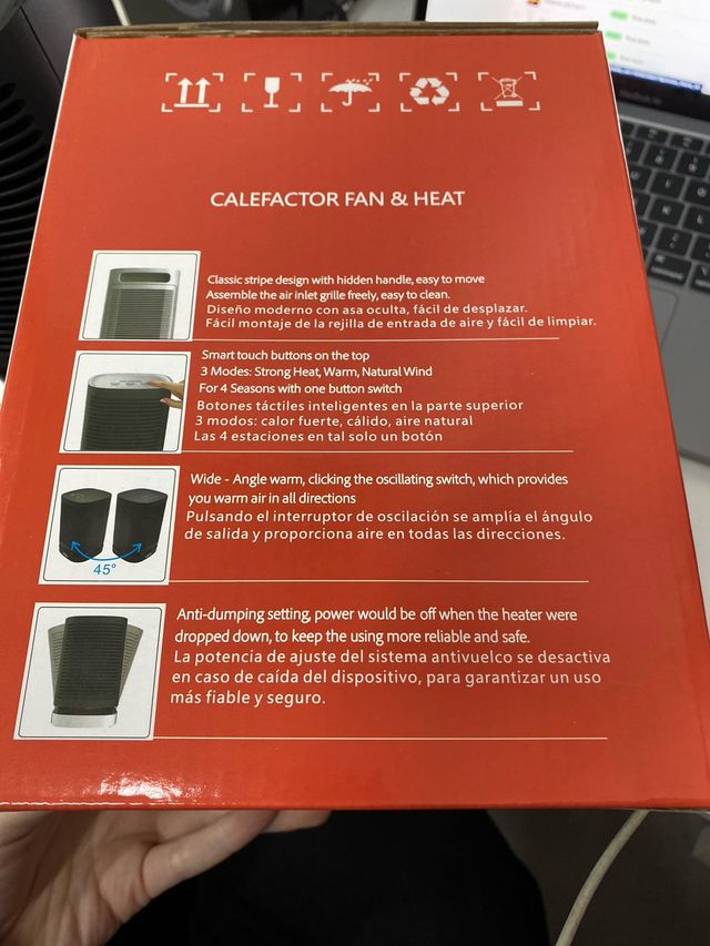 Ventilatore e riscaldatore elettrico