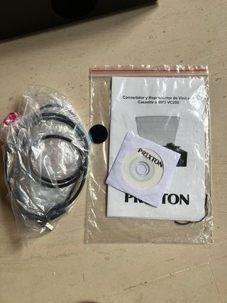 Convertidor-reproductor d vinilos y cassette a mp3