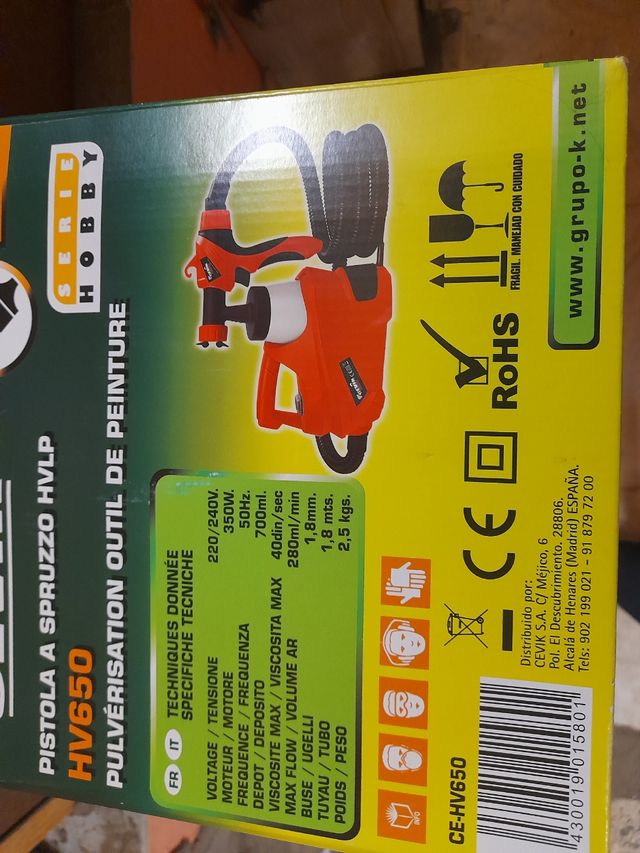 Equipo de pintar  h v 650