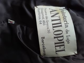 Abrigo mujer de piel auténtica