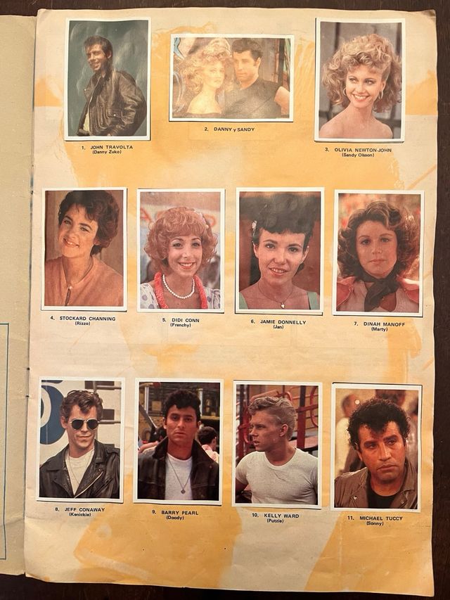 Álbum completo cromos Grease .