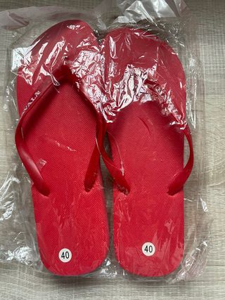 Chanclas rojas