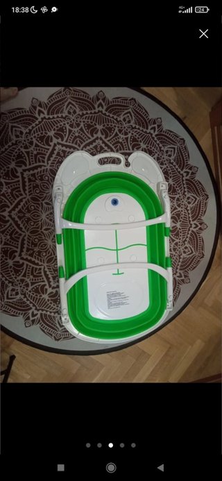 Bañera plegable y adaptador