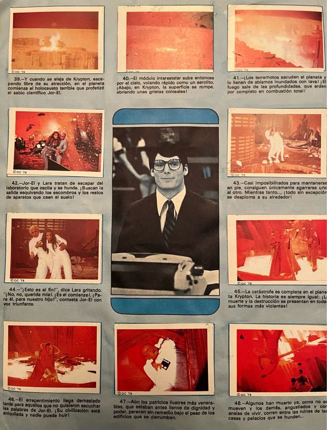 Álbum cromos Superman .The movie.