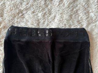 Pantalón de chándal terciopelo negro