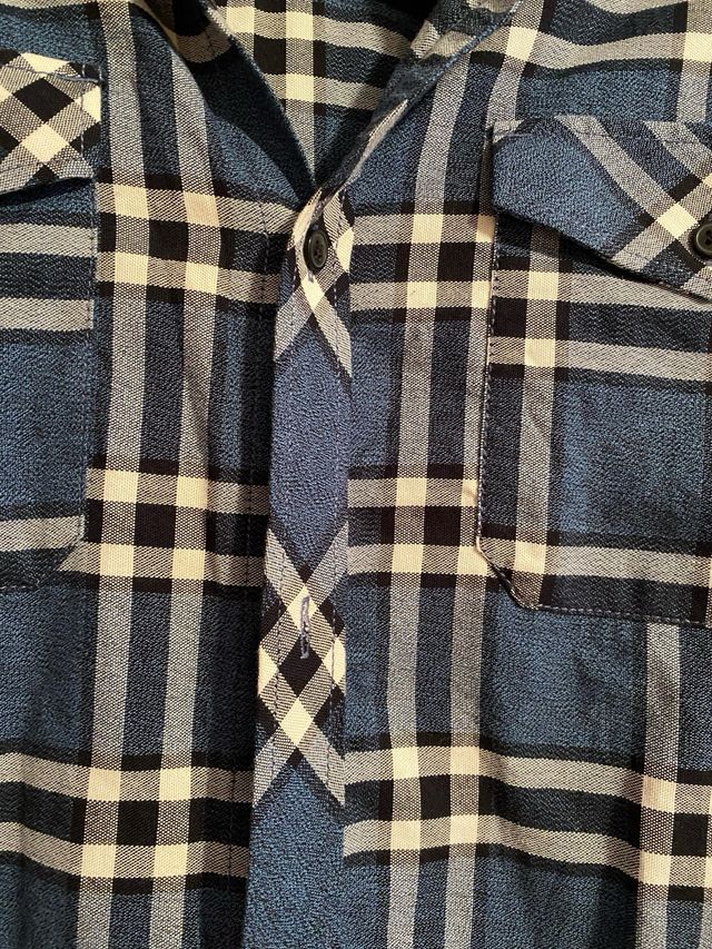 Camisa cuadros azul Jack Jones t/2XL chico