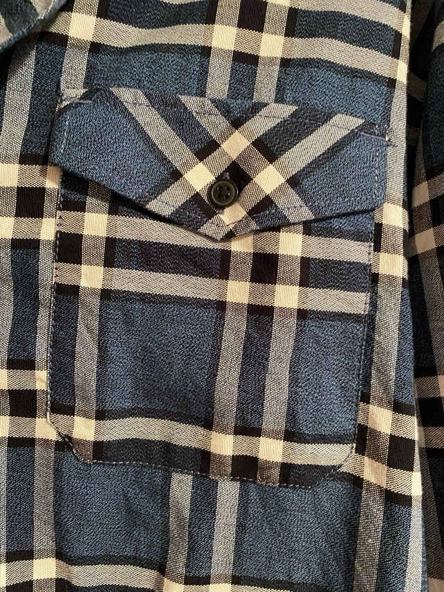 Camisa cuadros azul Jack Jones t/2XL chico