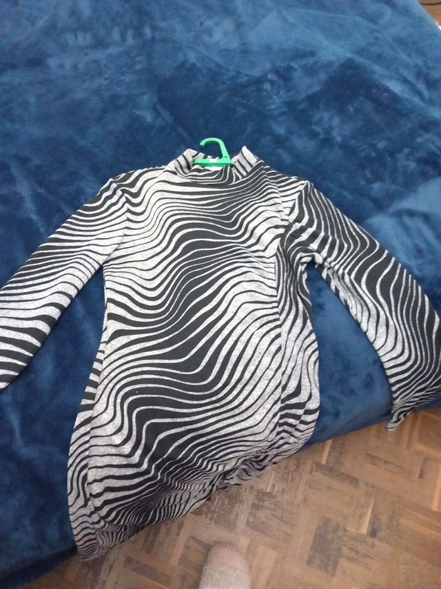 Vestido cebra lanilla