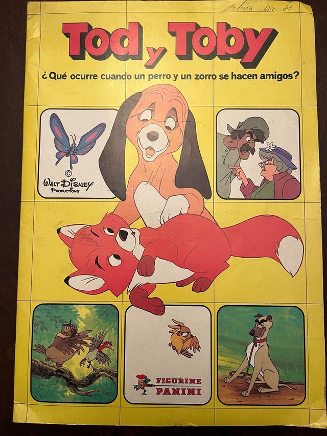 Álbum cromos completo.Tod y Toby.