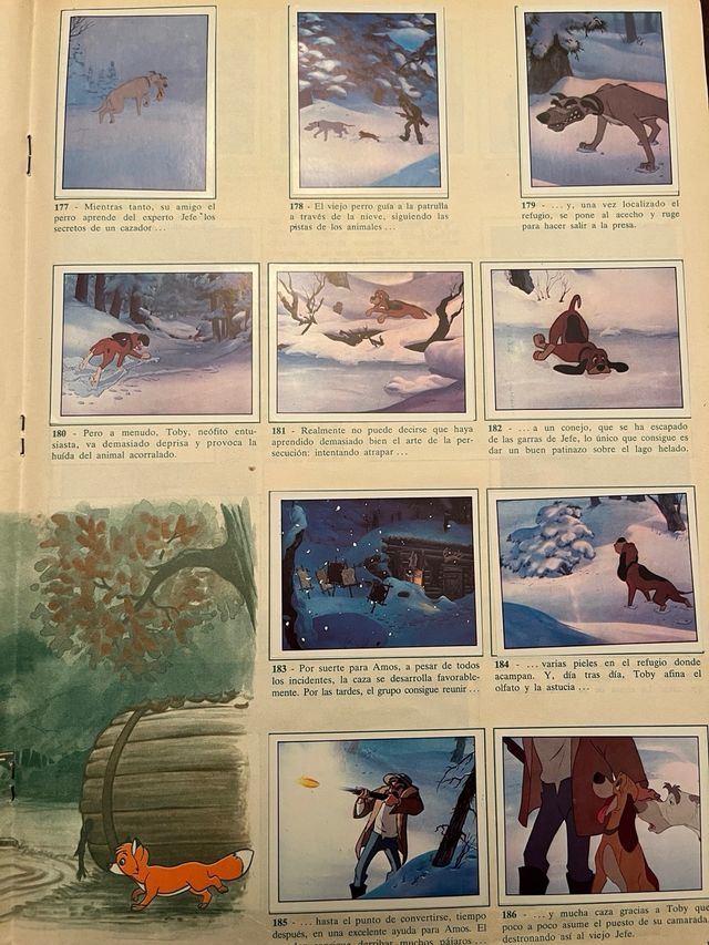 Álbum cromos completo.Tod y Toby.