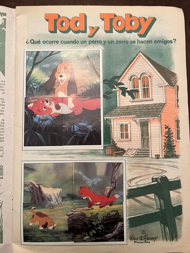Álbum cromos completo.Tod y Toby.