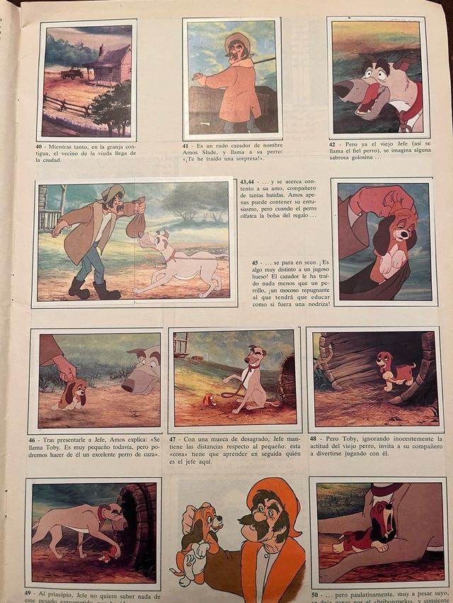 Álbum cromos completo.Tod y Toby.