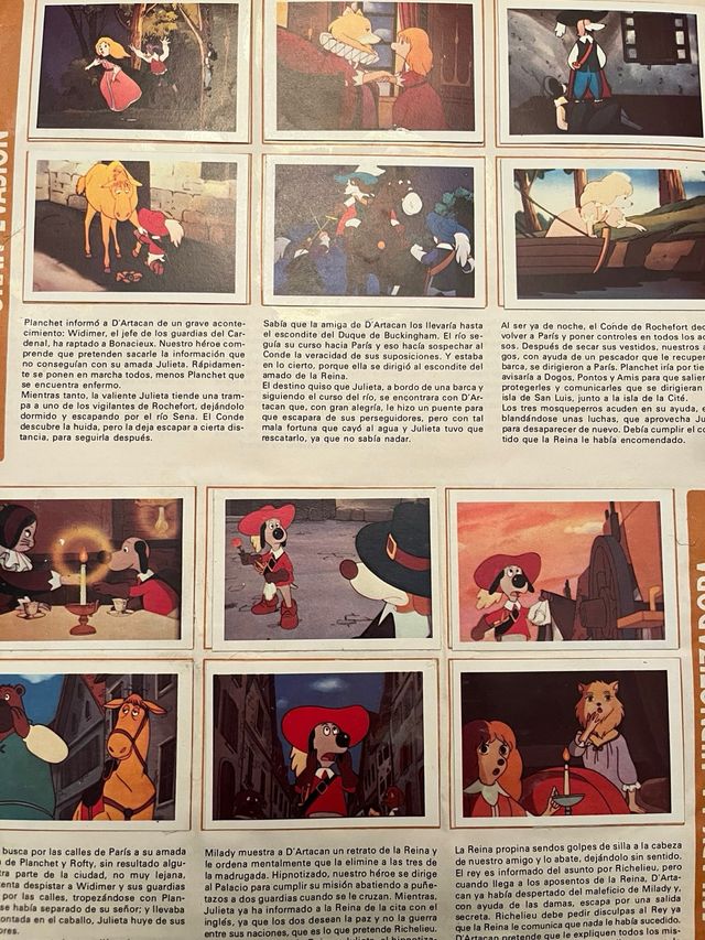 Álbum cromos .D ‘Artacan y los tres mosque