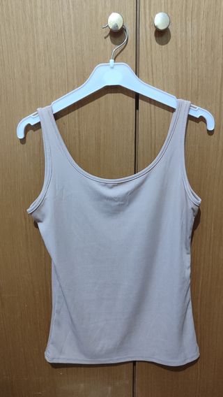 Camiseta tirantes marrón